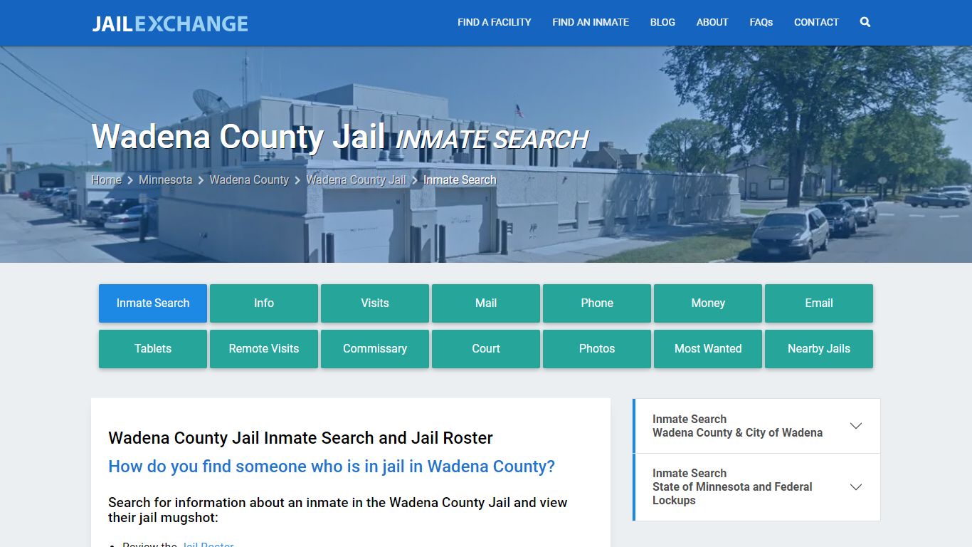 Inmate Search: Roster & Mugshots - Wadena County Jail, MN - Jail Exchange